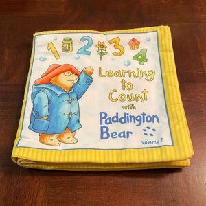 Baby Paddington Bear Soft Cloth Fabric Reading Book Learning to Count Numbers